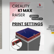 CREALITY K1 MAX RAISER / RISER / TOP COVER / UPGRADE (VERSION 2, WITH SWING-ARM)