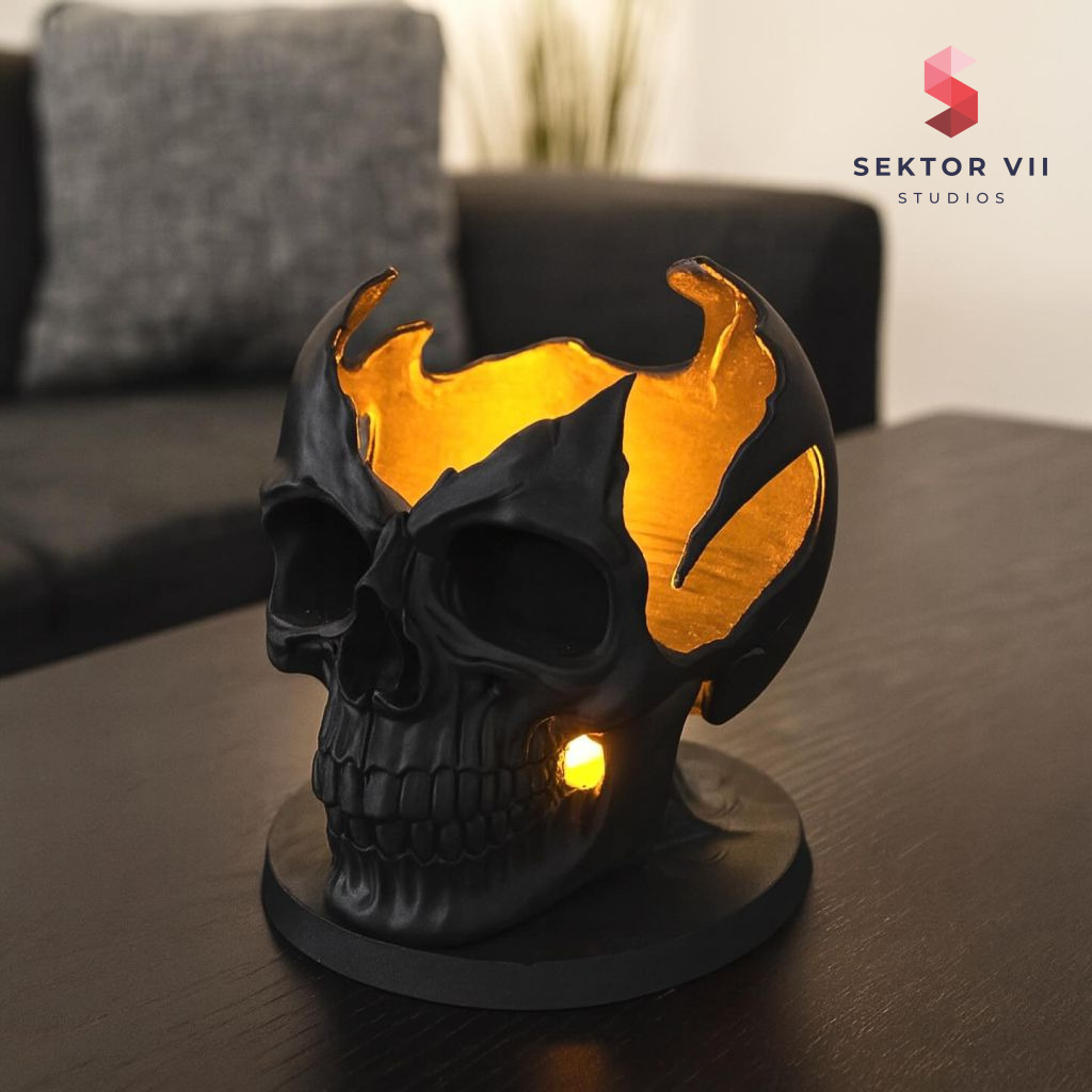 Skull Tealight Holder 3D Print: Eerie and Reliable