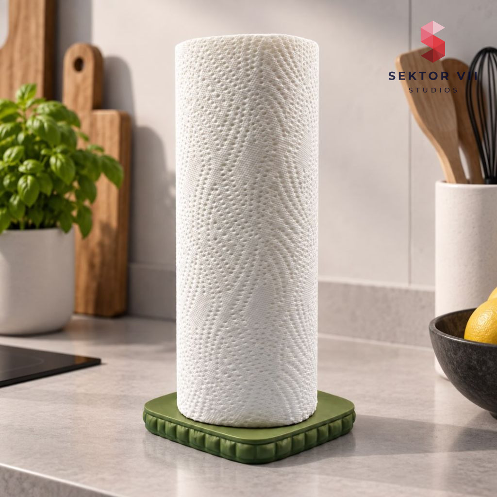 Paper Towel Holder 3D Print, a Simple Cushion Design