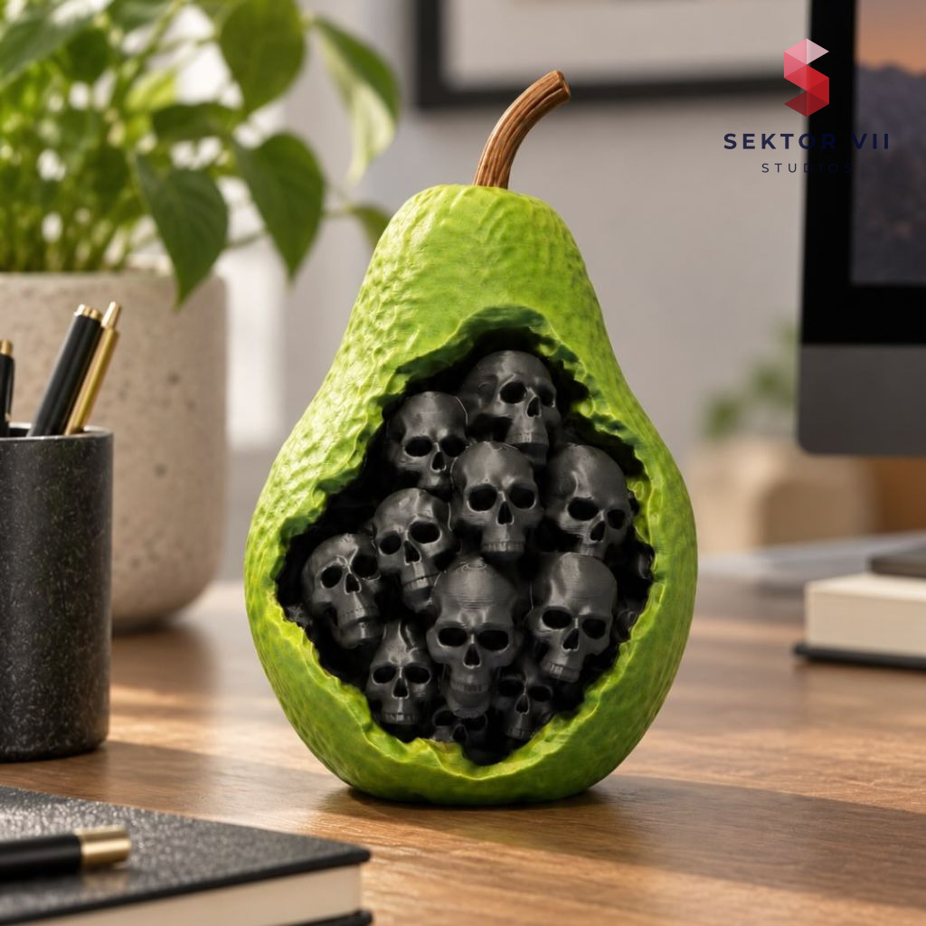 Forbidden Pear 3D Print, a Sturdy Two-Size Halloween Figure