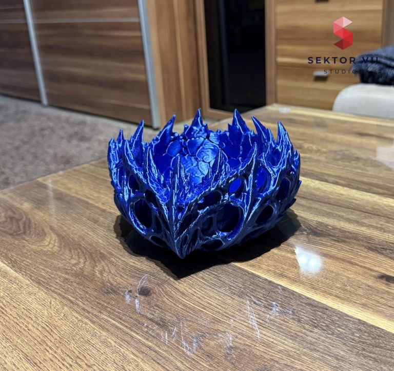 White Walker Bowl 3D print, a bold fantasy centerpiece - real photo 1 of 2